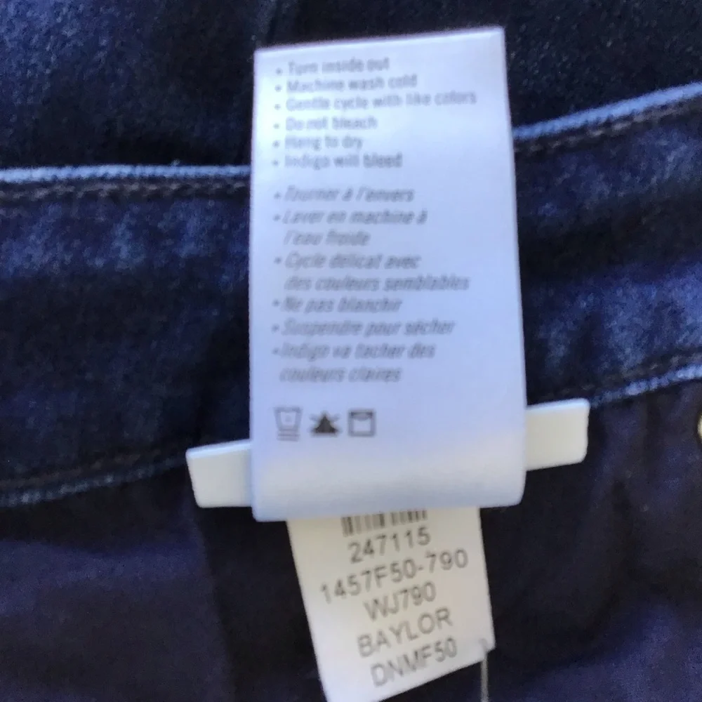 PAIGE Manhattan Baylor Dark Indigo Boot Cut Jeans - Picture 9 of 15